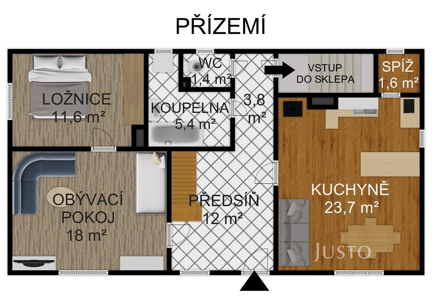 Rodinné domy, Oslov - Tukleky, okres Písek, 143 m² - 2