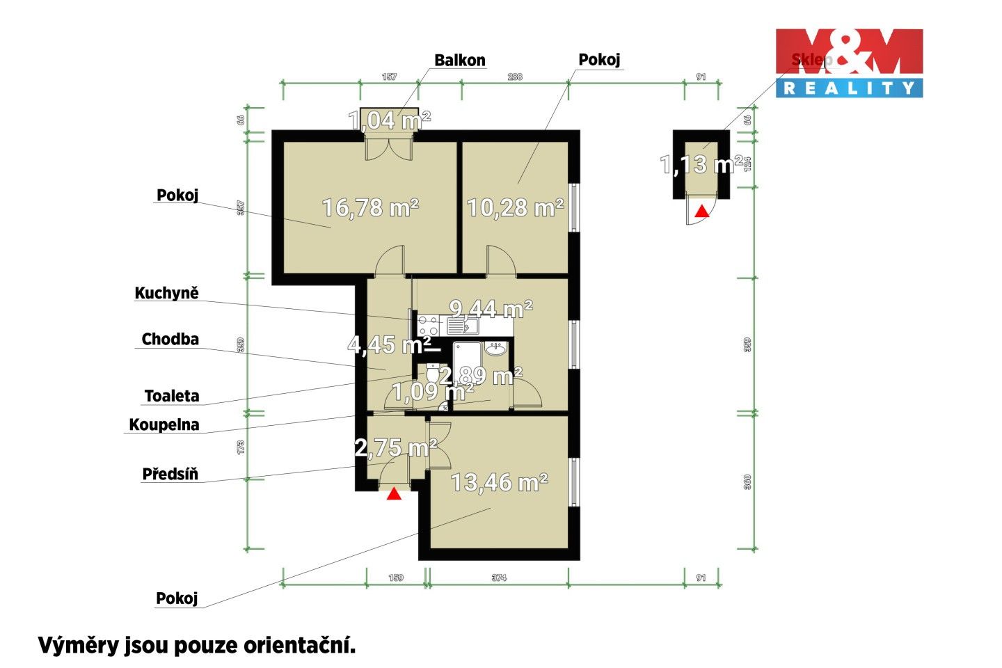 Pronájem byt 3+1 - Masarykova, Plzeň, 61 m²