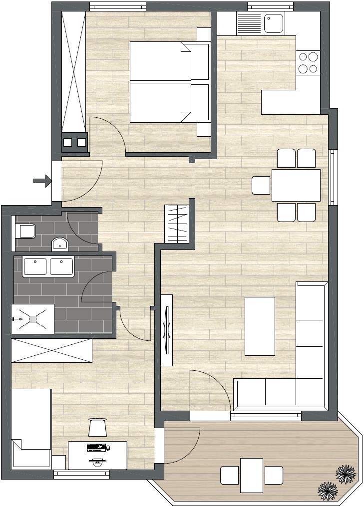 3+1, , Bádensko-Württembersko, 85 m² - 1