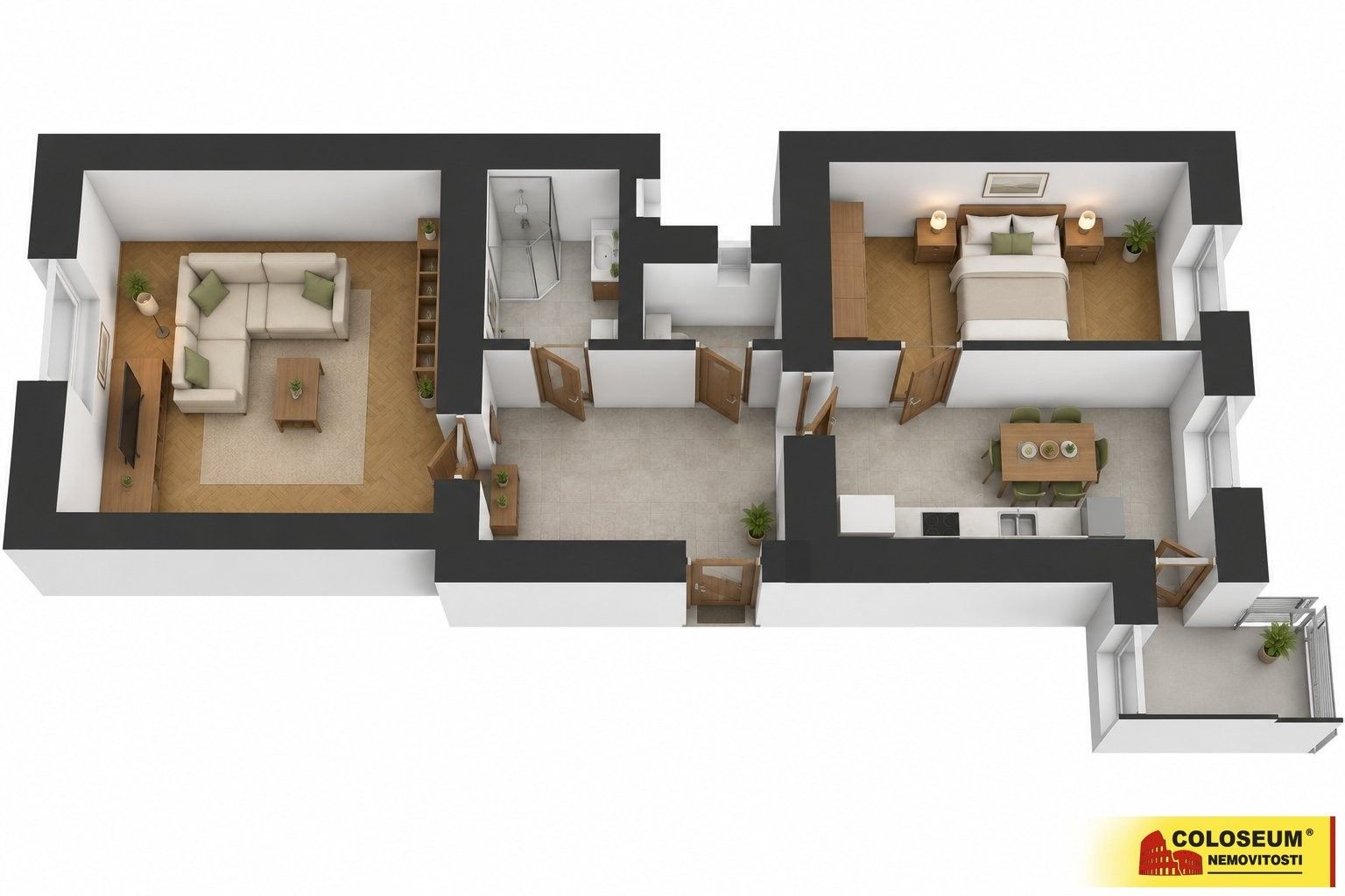 2+1, Výstavní, Brno Staré Brno, 62 m² - 2