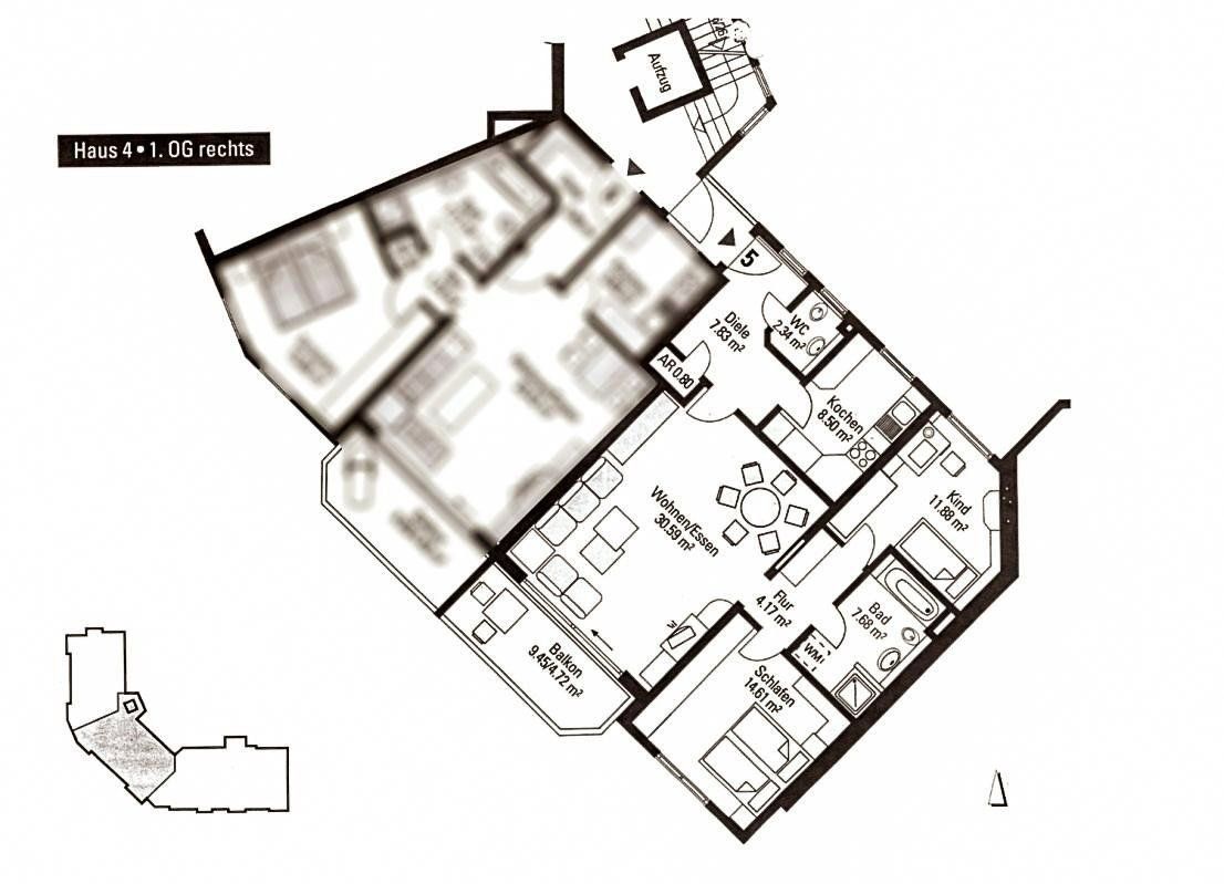 3+1, Makarenkostraße 28 Nürnberg Langwasser Bayern 90471, 90 m² - 2
