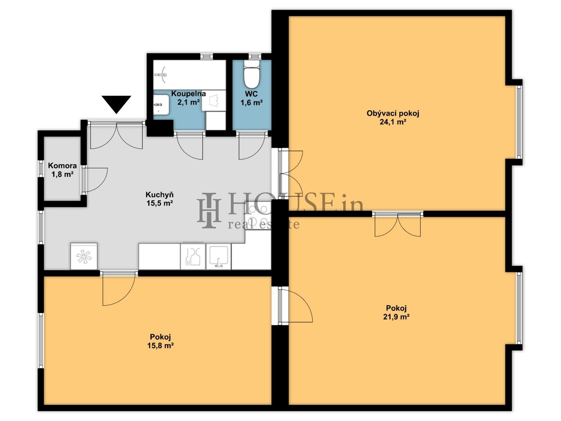 3+1, Slovinská, Praha, 80 m² - 2