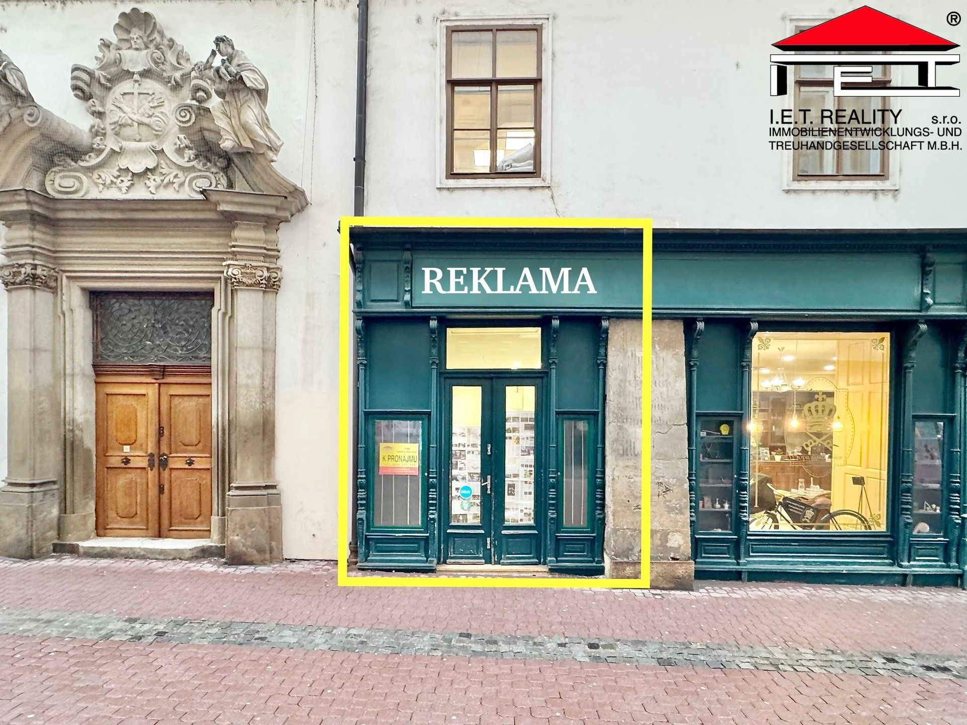 Pronájem obchodní prostory - Minoritská, Brno, 26 m²