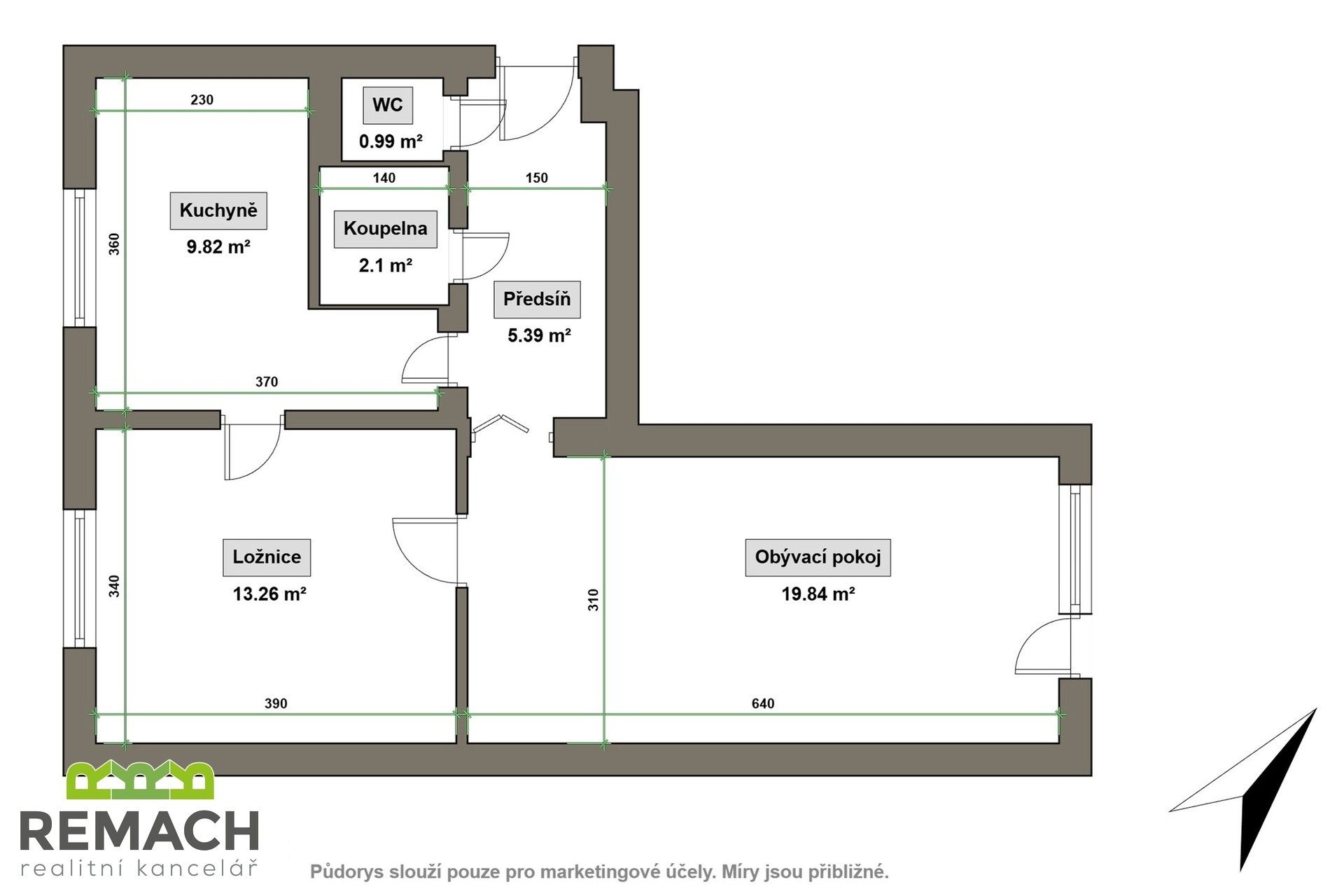 Pronájem byt 2+1 - Tůně, Uherské Hradiště, 55 m²