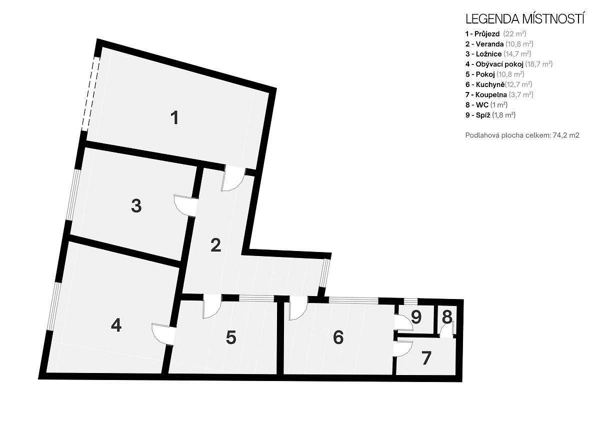 Rodinný dům · 90 m² · Ostopovice, okres Brno-venkov, Jihomoravský kraj - 3