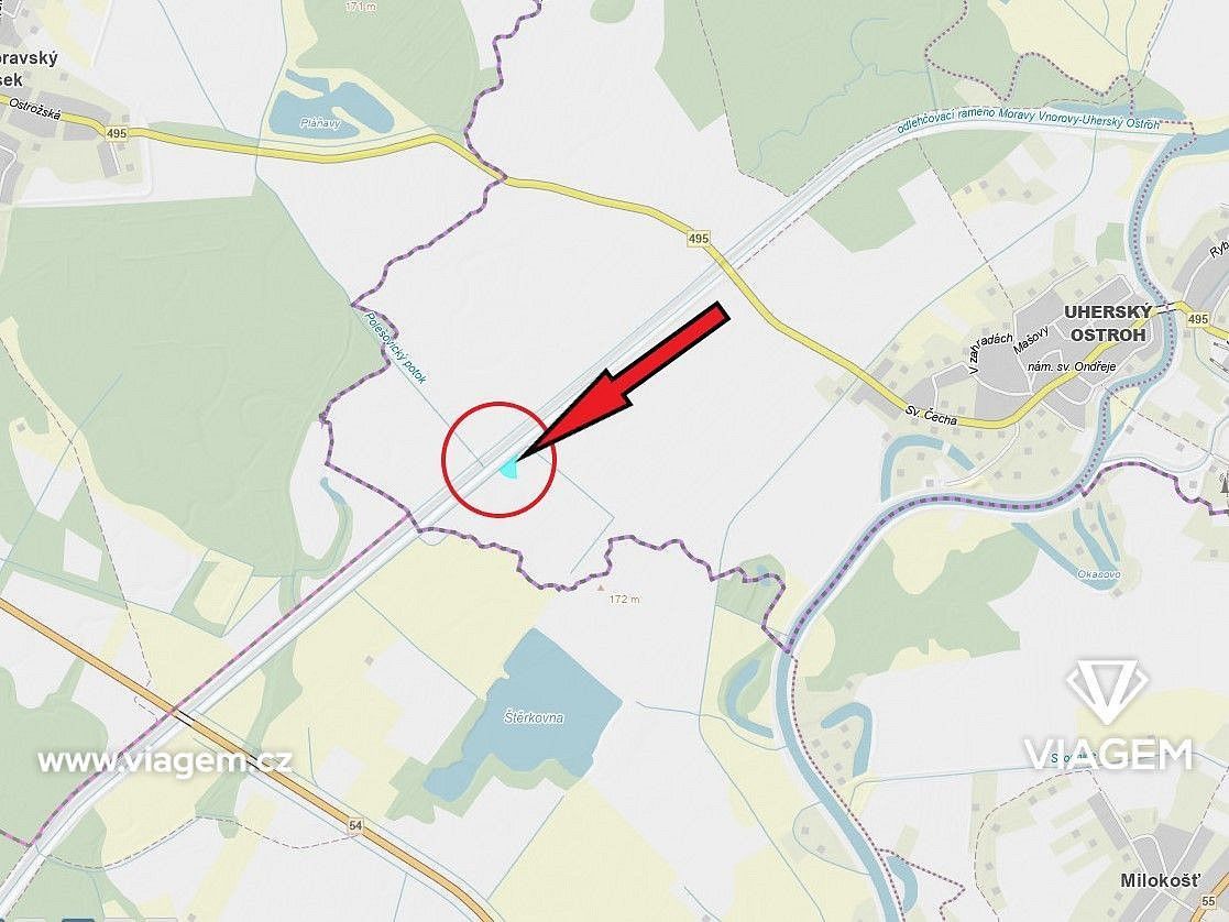 Prodej zemědělský pozemek - Uherský Ostroh, okres Uherské Hradiště - 5