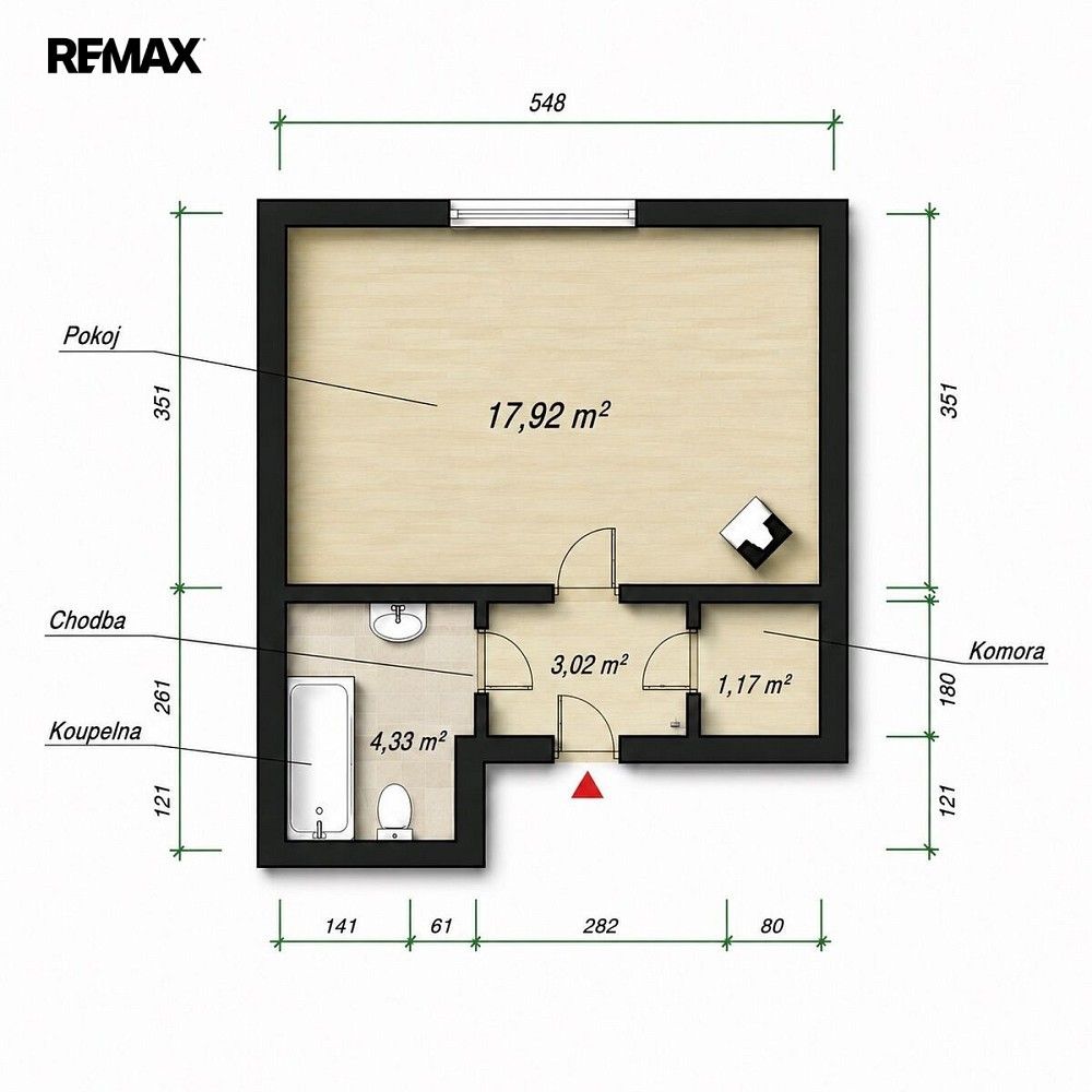 1+kk, Kralovice, okres Plzeň-sever, Plzeňský kraj, 26 m² - 2