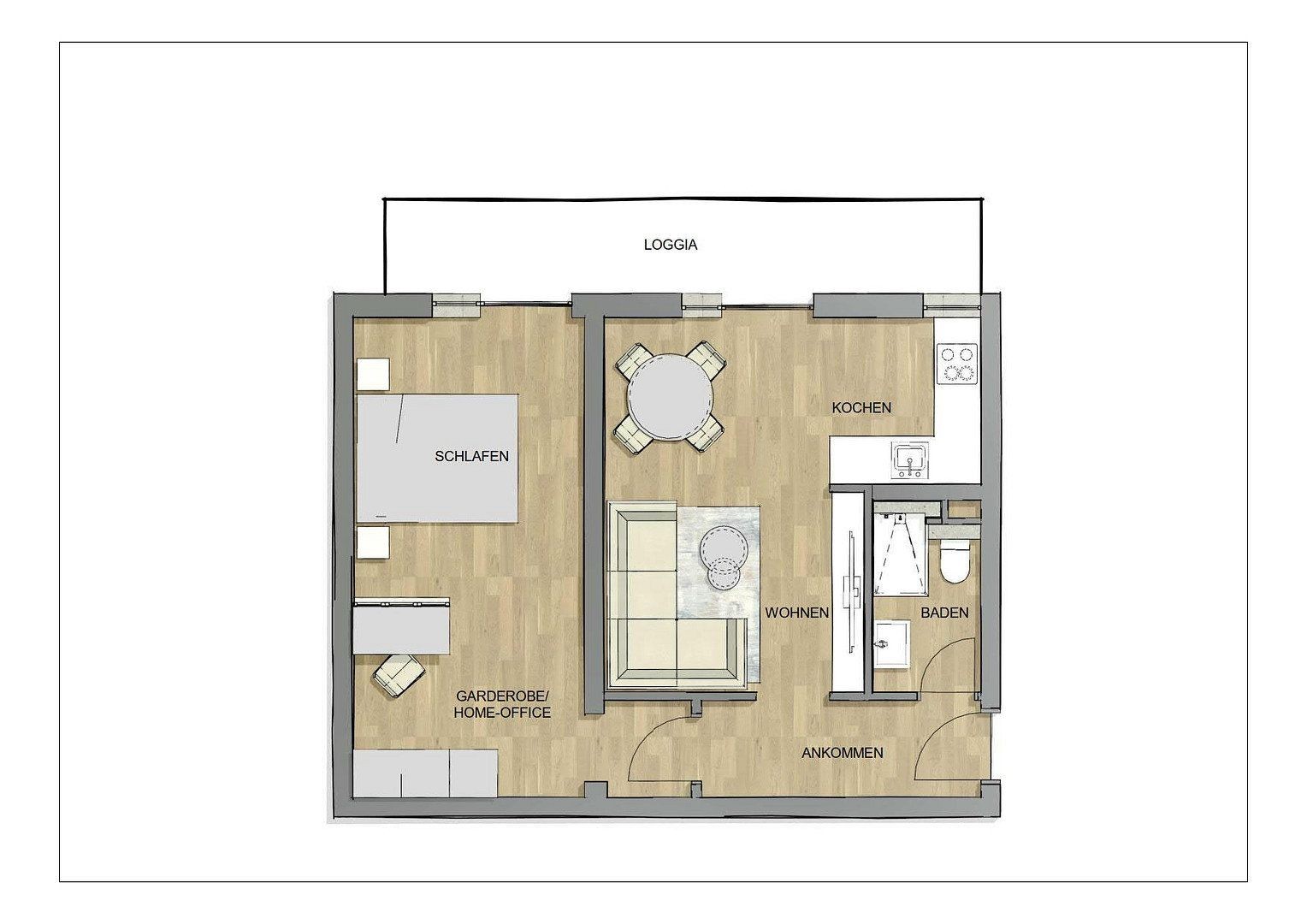 2+1, Schildensteinstraße 18 München Berg am Laim Bayern 81673, 54 m² - 2