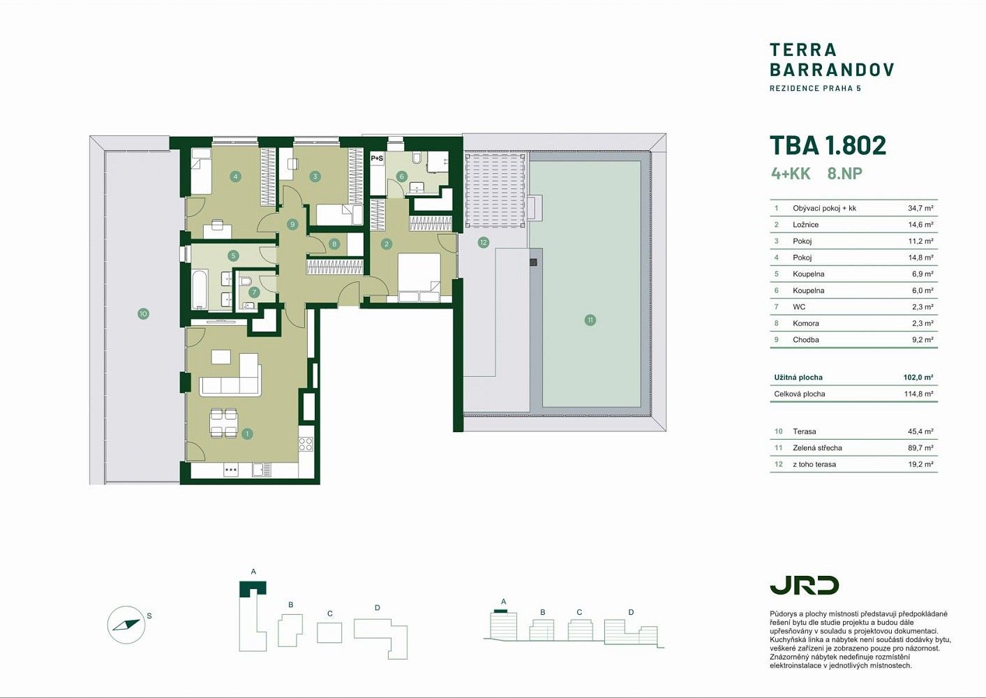 4+kk, Praha - Hlubočepy, okres Praha 5, Hlavní město Praha, 115 m² - 2