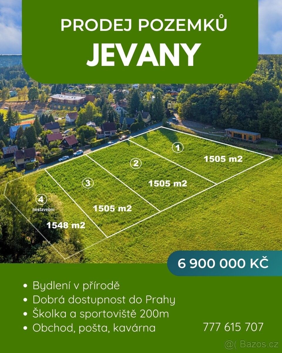 Pozemky pro bydlení, Jevany, 281 66