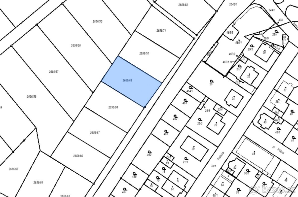 Pozemky pro bydlení, Teplice, 415 01, 818 m²