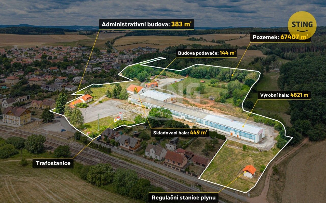 Výrobní prostory, Blížejov, 5 979 m² - 1