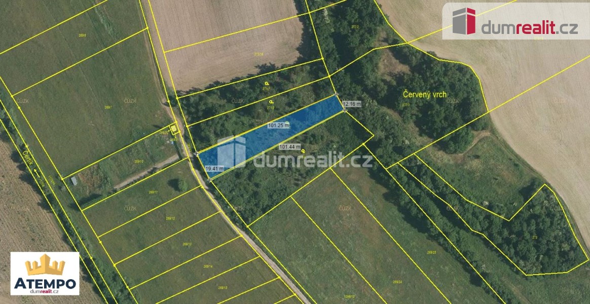 Komerční pozemek · 1 632 m² · Úsilné - 4