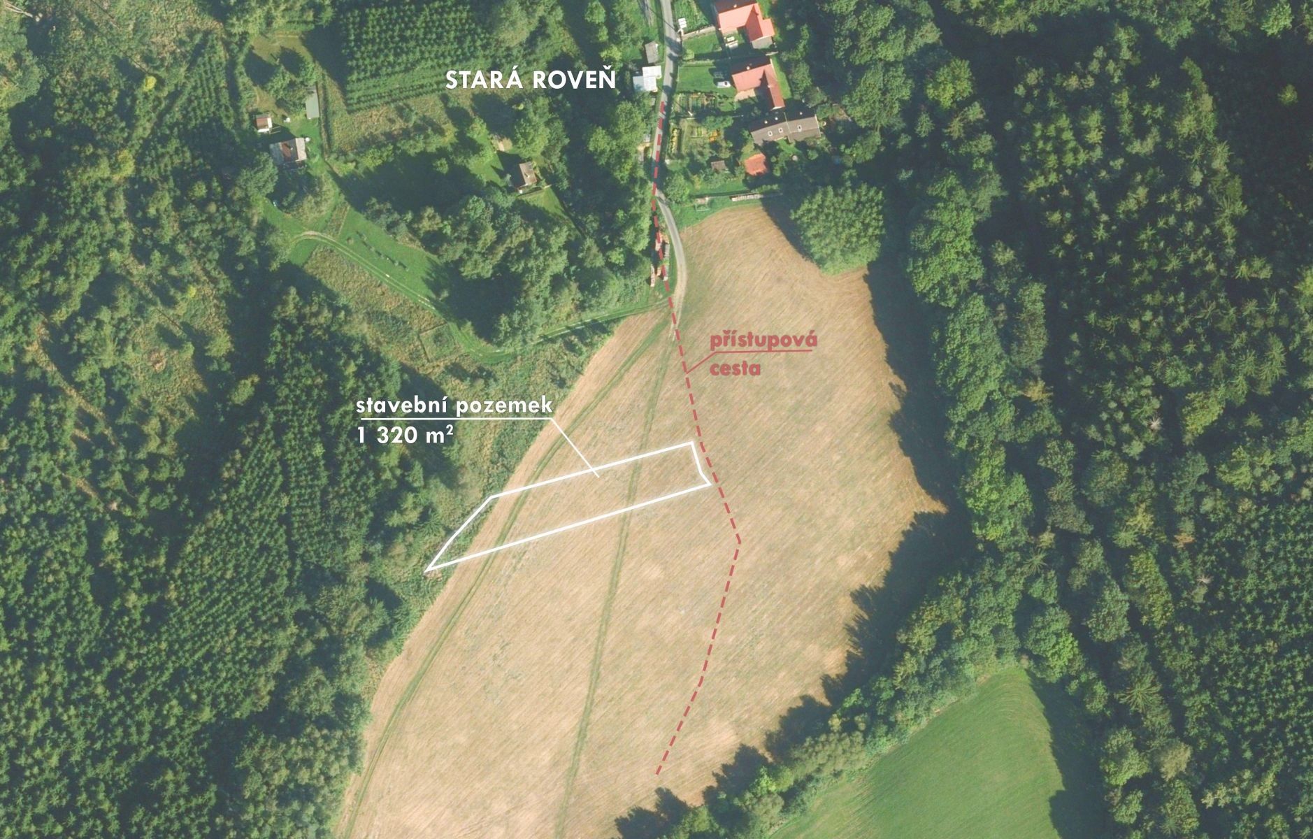 Pozemky pro bydlení, Městečko Trnávka Stará Roveň