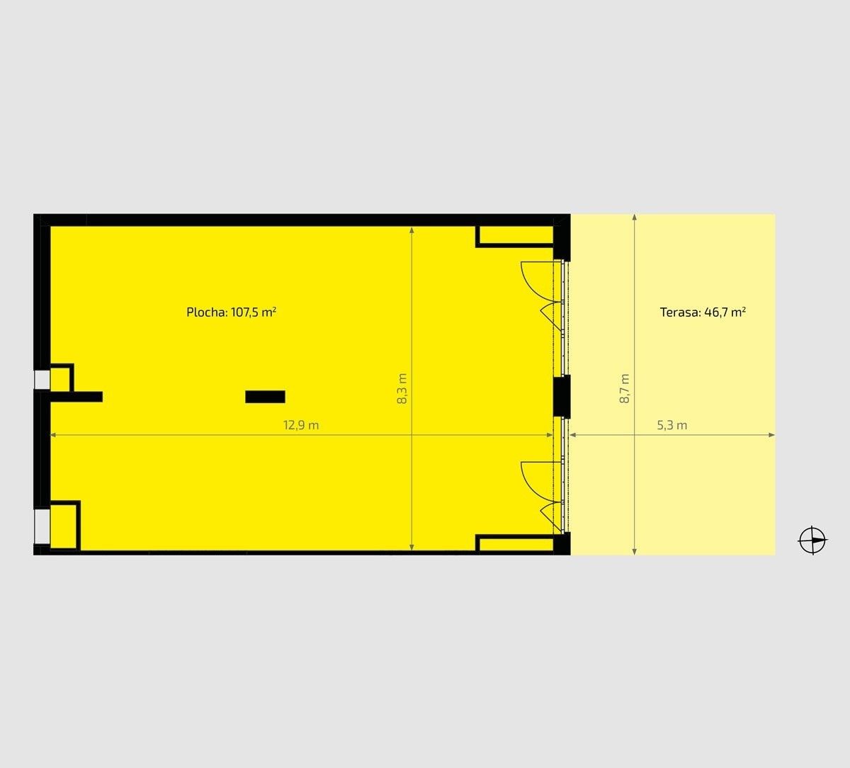 Prodej obchodní prostory - Poděbradská, Praha, 107 m² - 5