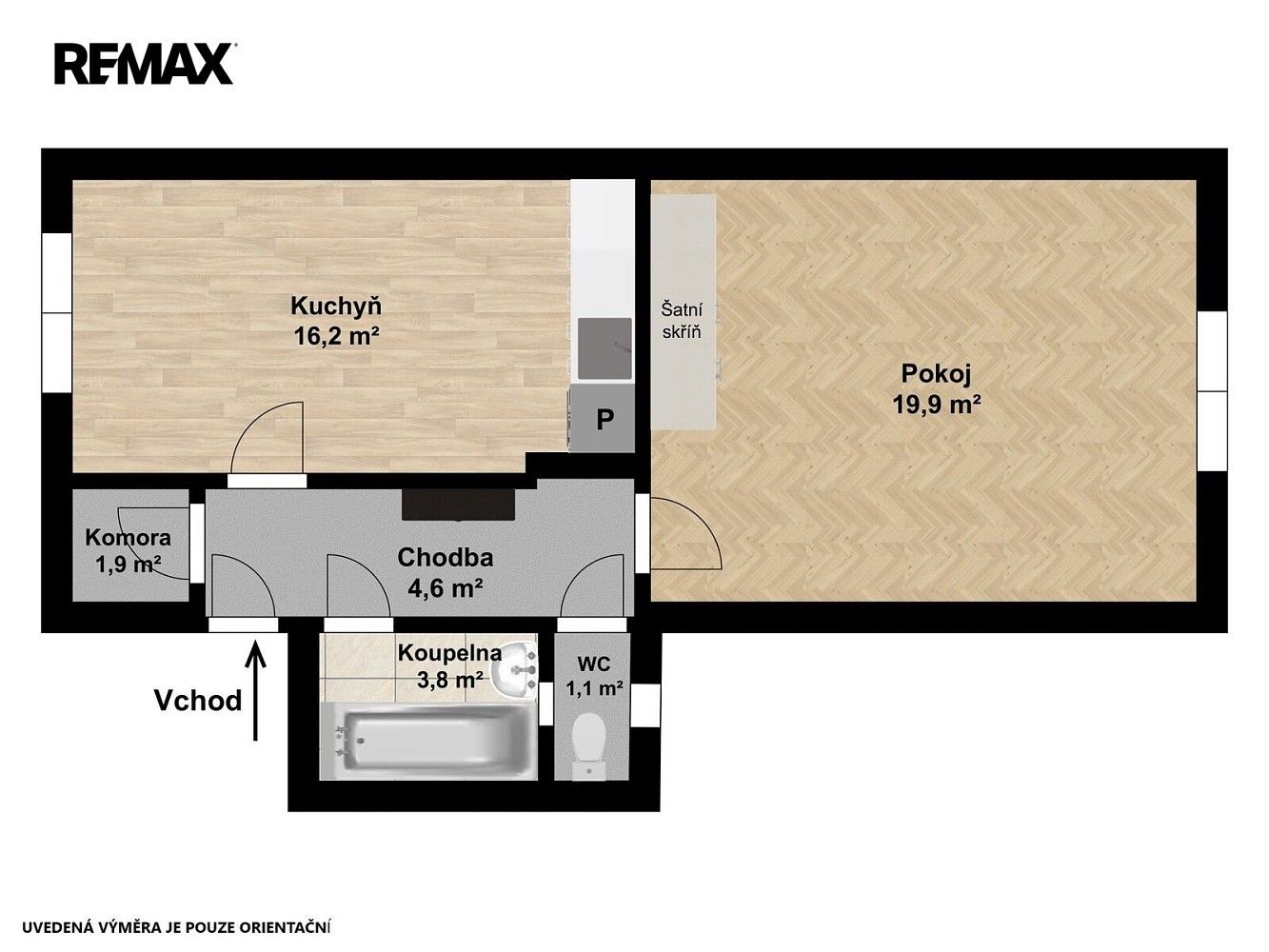 Byt 1+1 · 47 m² · Praha - Smíchov, okres Praha 5, Hlavní město Praha - 3