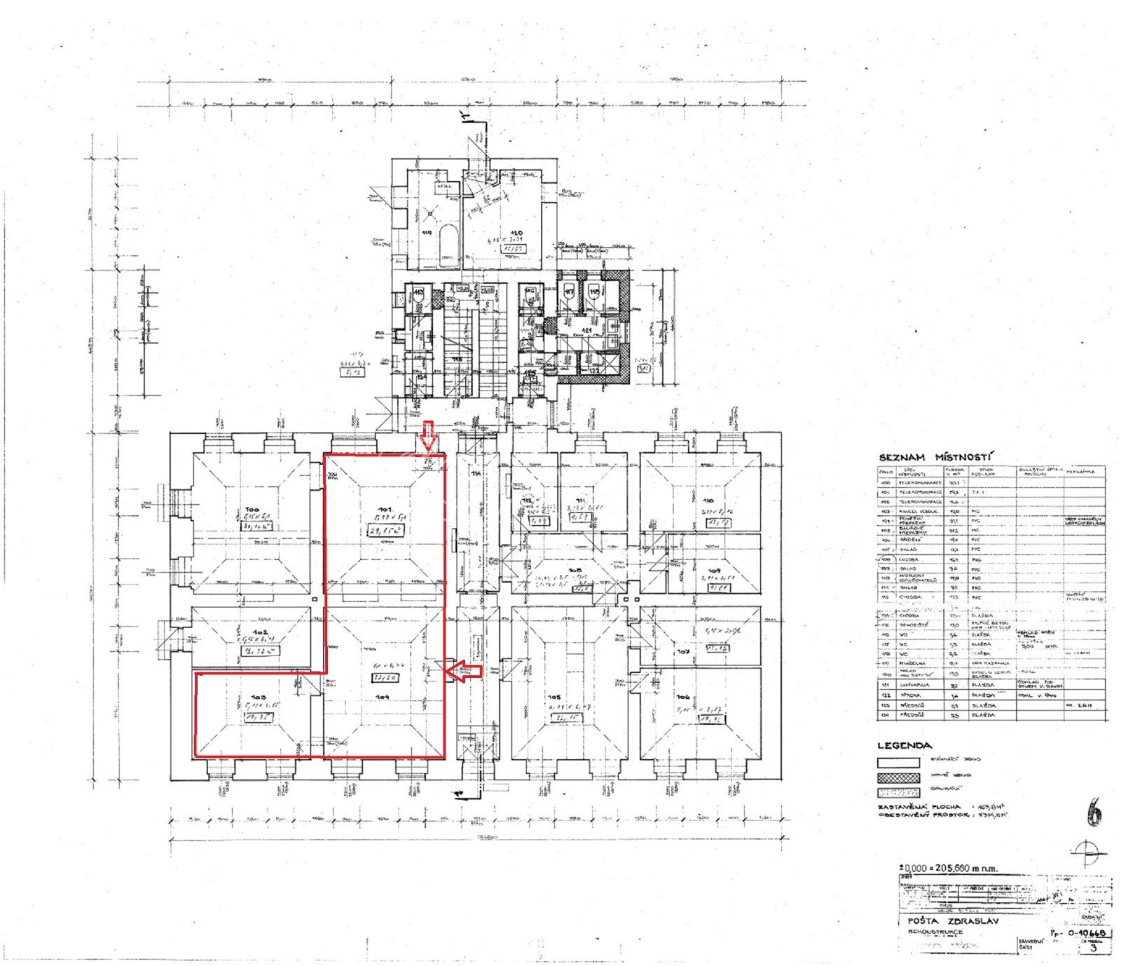 Pronájem kancelář - Elišky Přemyslovny, Praha, 72 m²