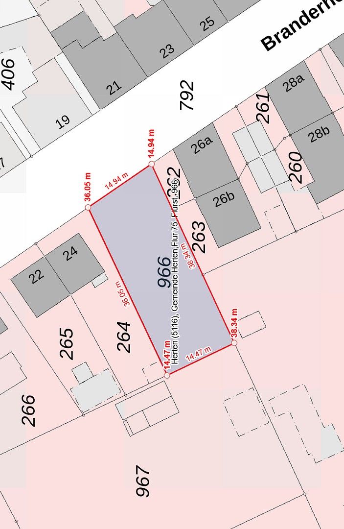 Pozemky pro bydlení, Branderheide 26, , Severní Porýní-Vestfálsko - 2