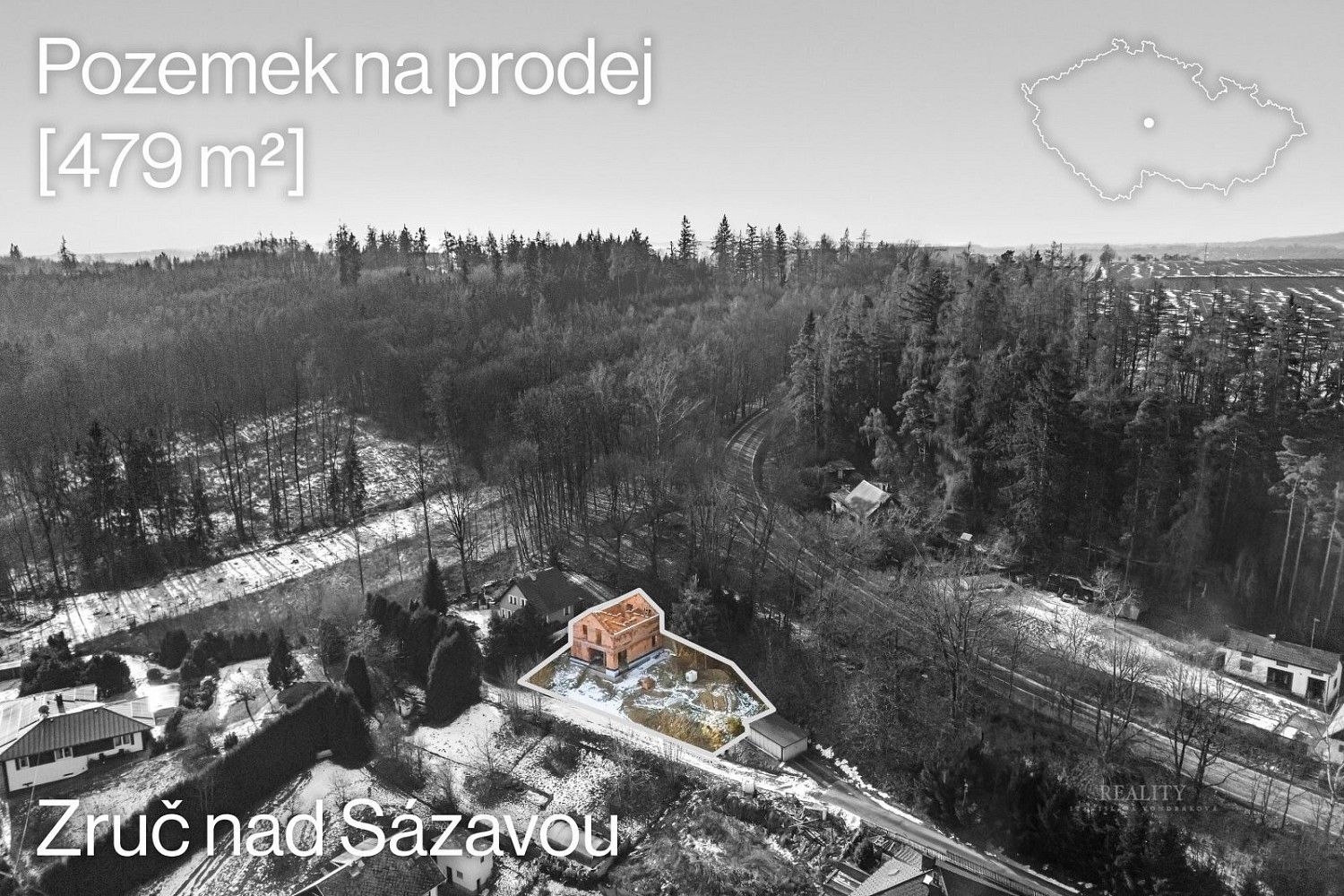 Pozemek pro bydlení · Zruč nad Sázavou, okres Kutná Hora, Středočeský kraj - 3