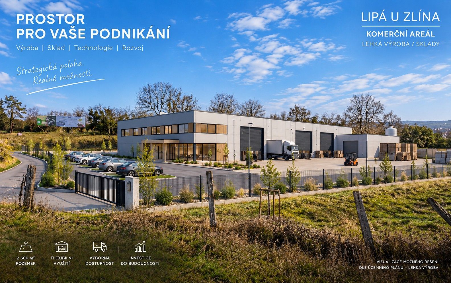Komerční pozemky, Lípa, okres Zlín, Zlínský kraj - 1
