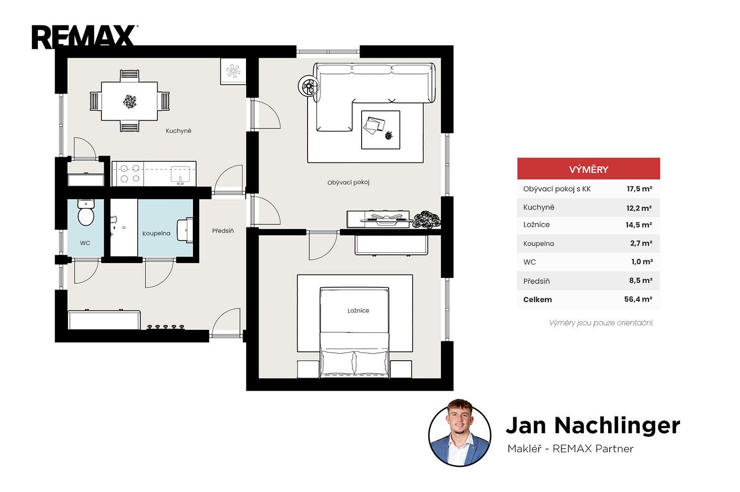 2+1, Kutná Hora - Hlouška, Středočeský kraj, 56 m² - 2