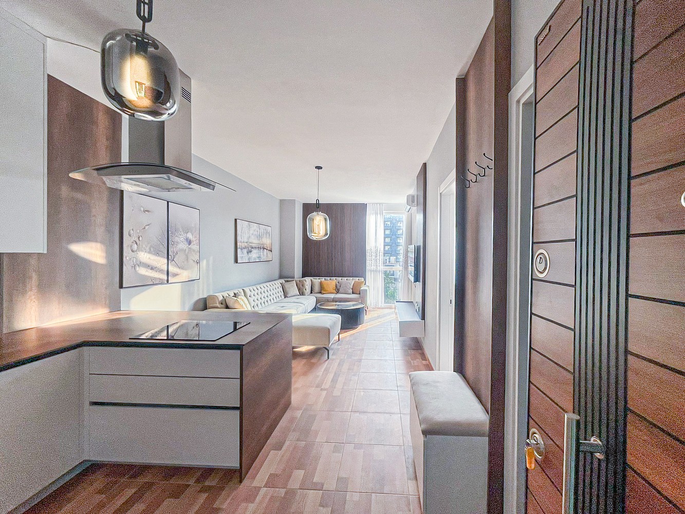 2+kk, Shëngjin, Albánie, 65 m² - 1
