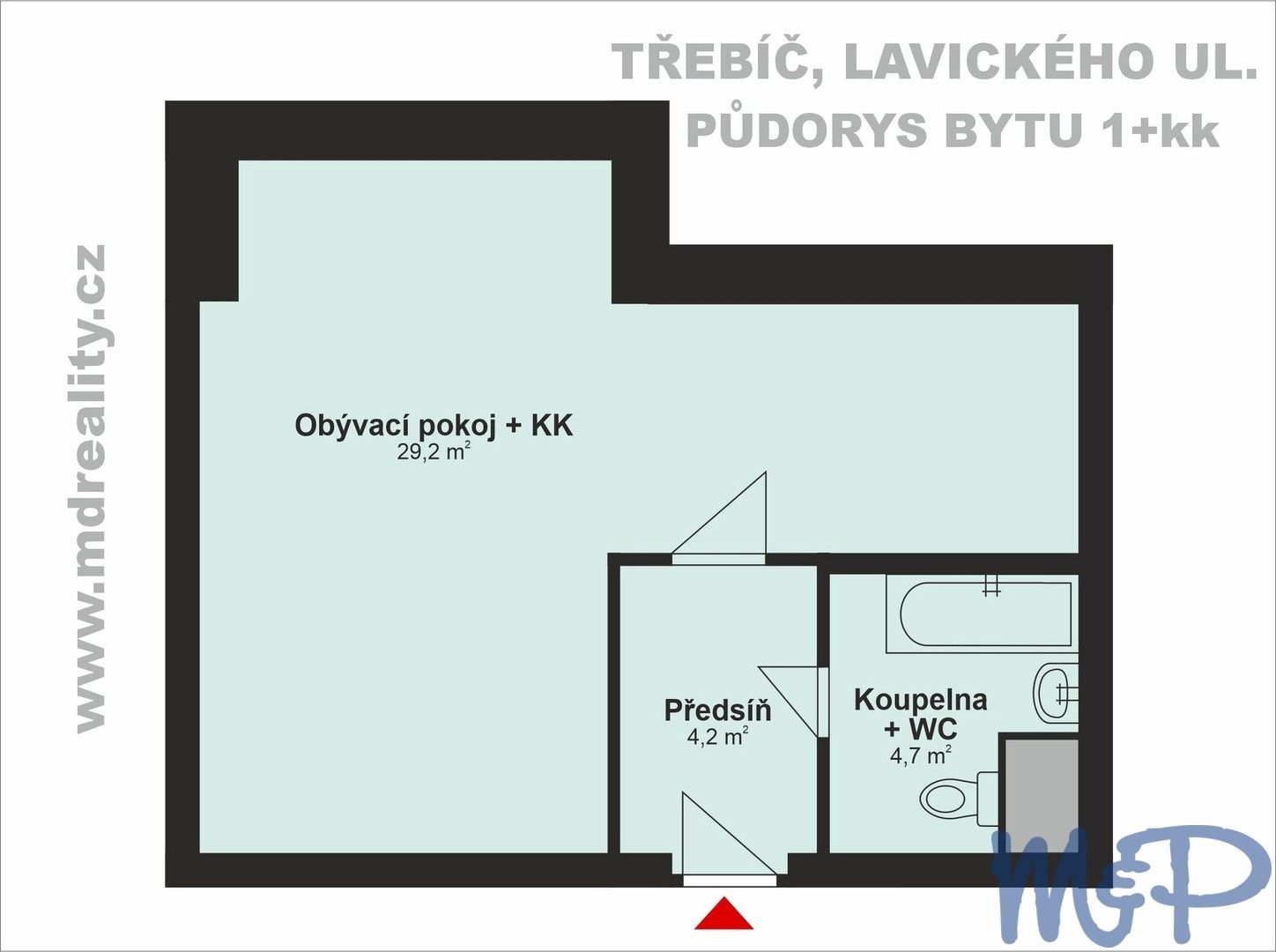 1+kk, Lavického, Třebíč Týn, 38 m² - 2