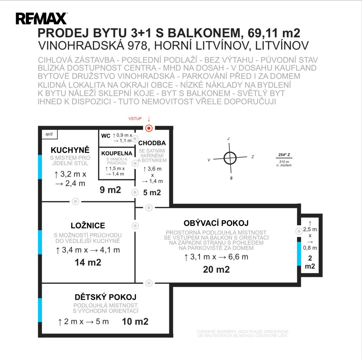 Byt 3+1 · 62 m² · Vinohradská 978, Litvínov Horní Litvínov - 4
