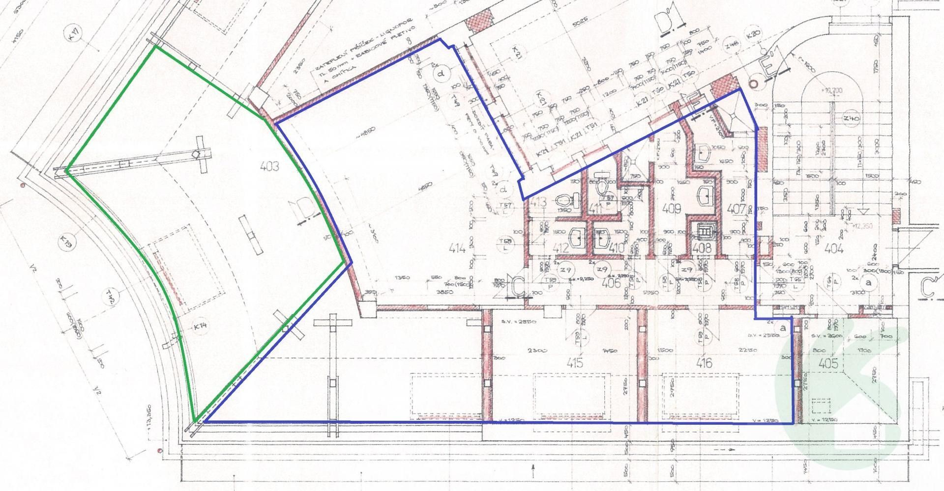 Kanceláře, Pražská, Mělník, 92 m² - 2