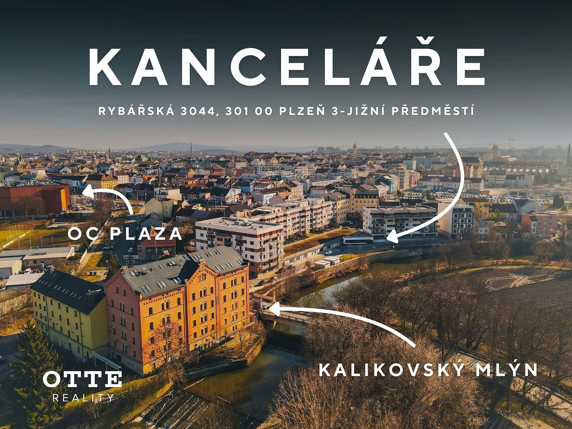 Kanceláře, Rybářská, Plzeň, 152 m²