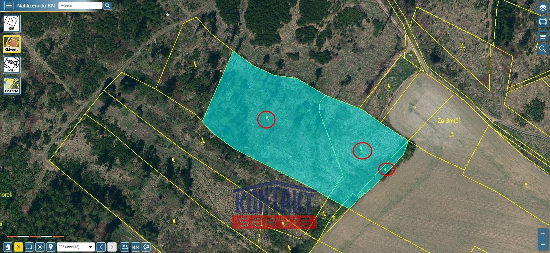 Lesy, Řečice, Volfířov