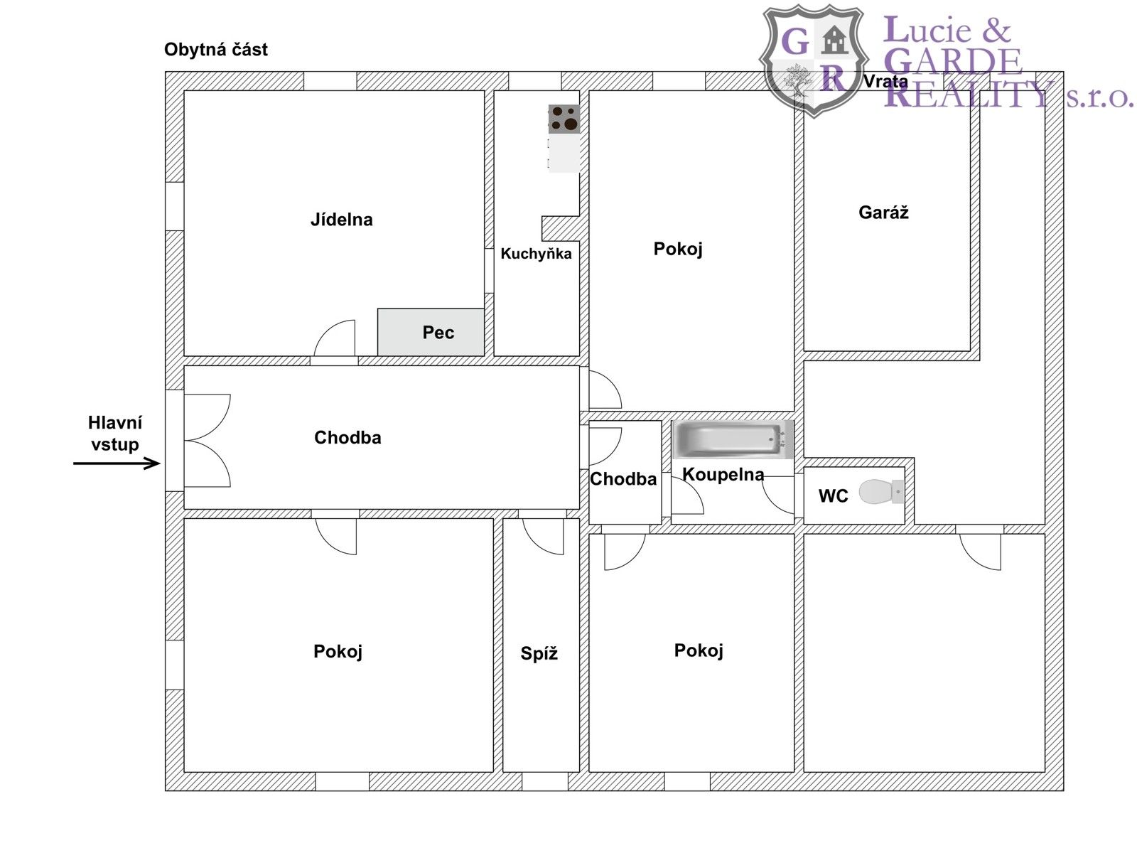 Prodej rodinný dům - Dražíč, 175 m² - 2
