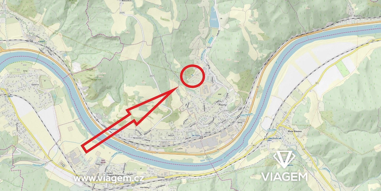 Pozemky pro bydlení, Povrly, okres Ústí nad Labem, Ústecký kraj - 2