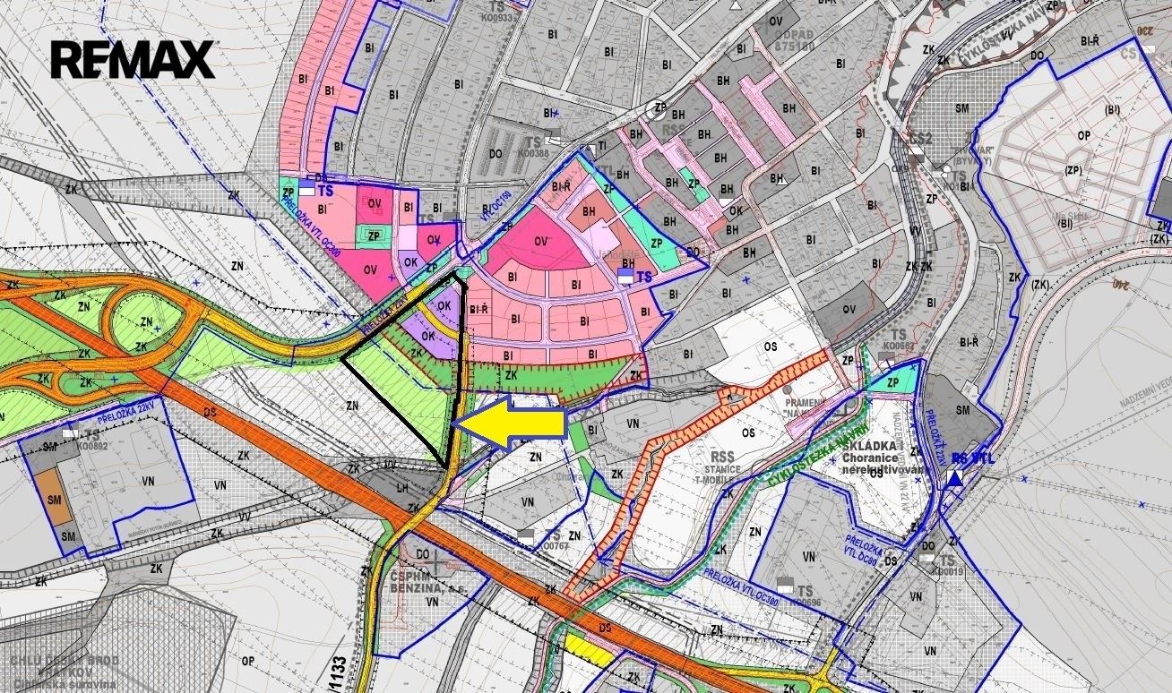 Komerční pozemky, Palackého, Český Brod, 20 875 m² - 1