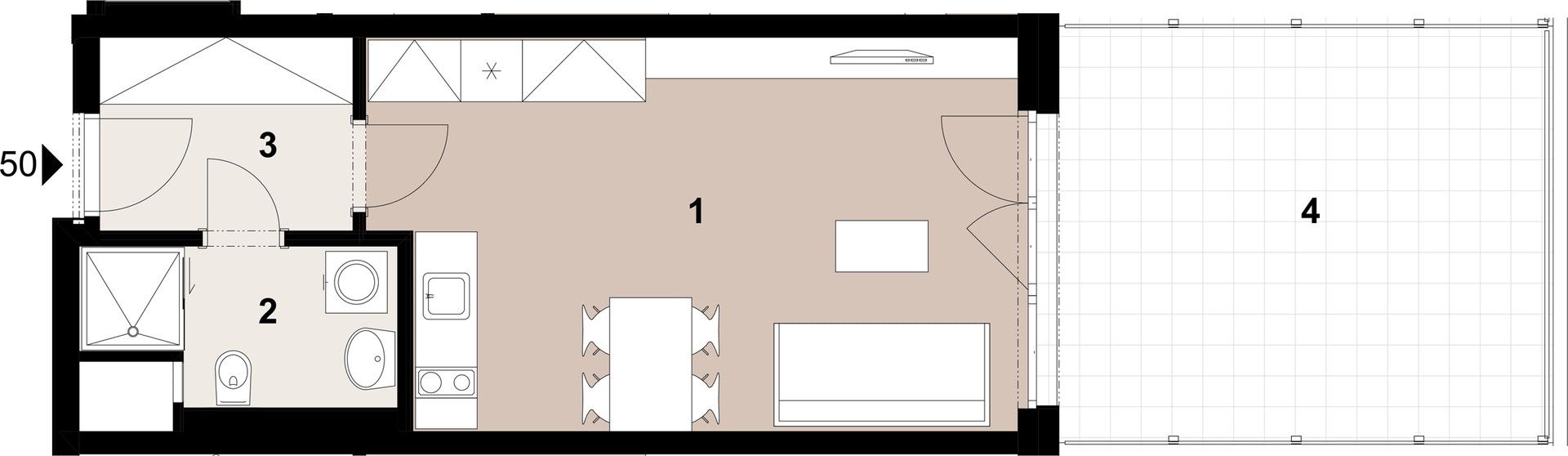 1+kk, Roudnická,Střížkov,Praha, 32 m² - 2