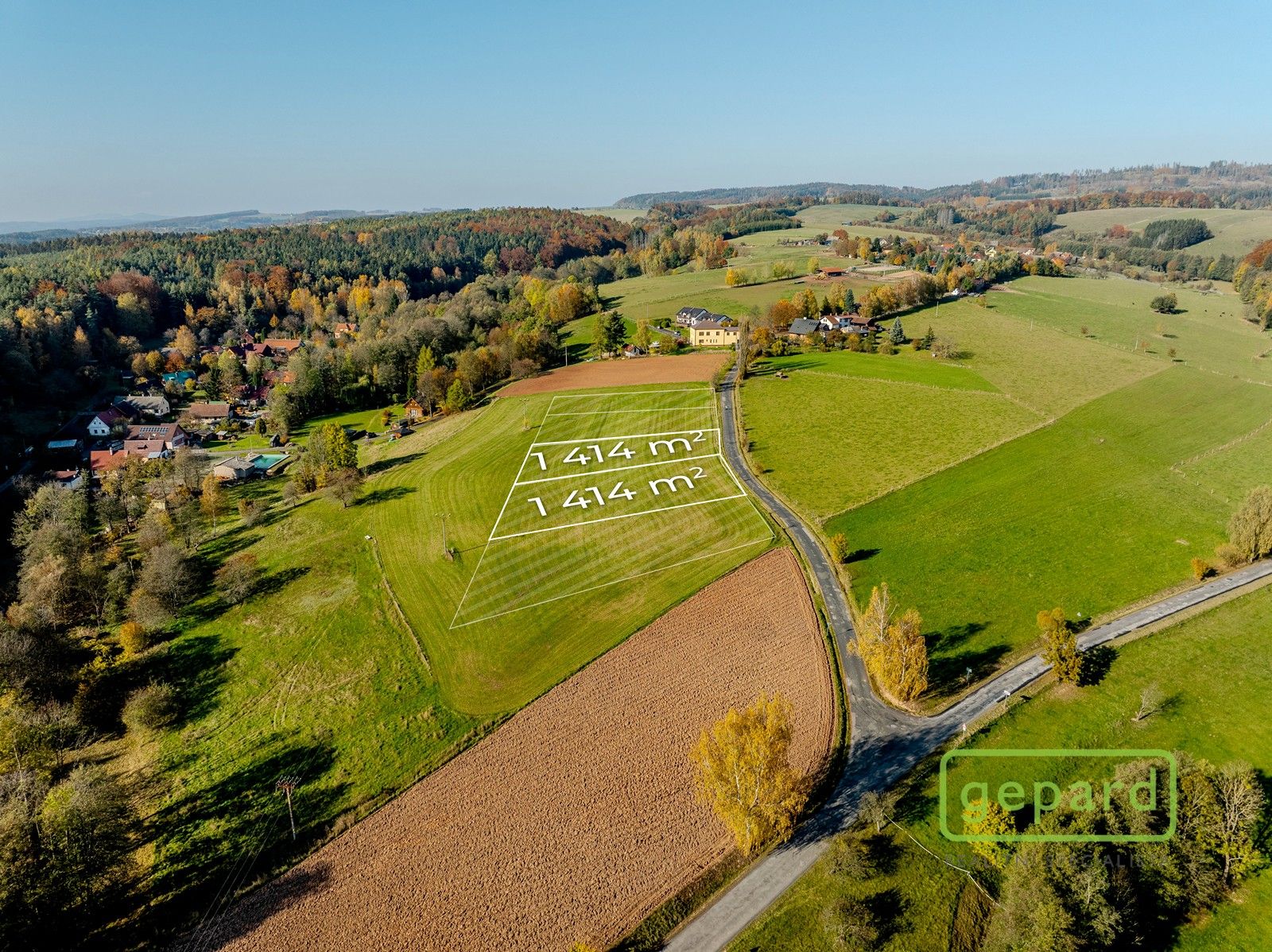 Pozemky pro bydlení, Úhlejov, 1 414 m² - 2