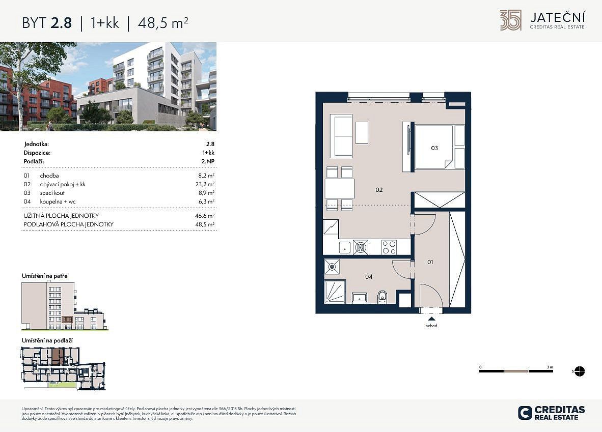 Prodej byt 1+kk - Praha - Holešovice, okres Praha 7, Hlavní město Praha, 47 m² - 5