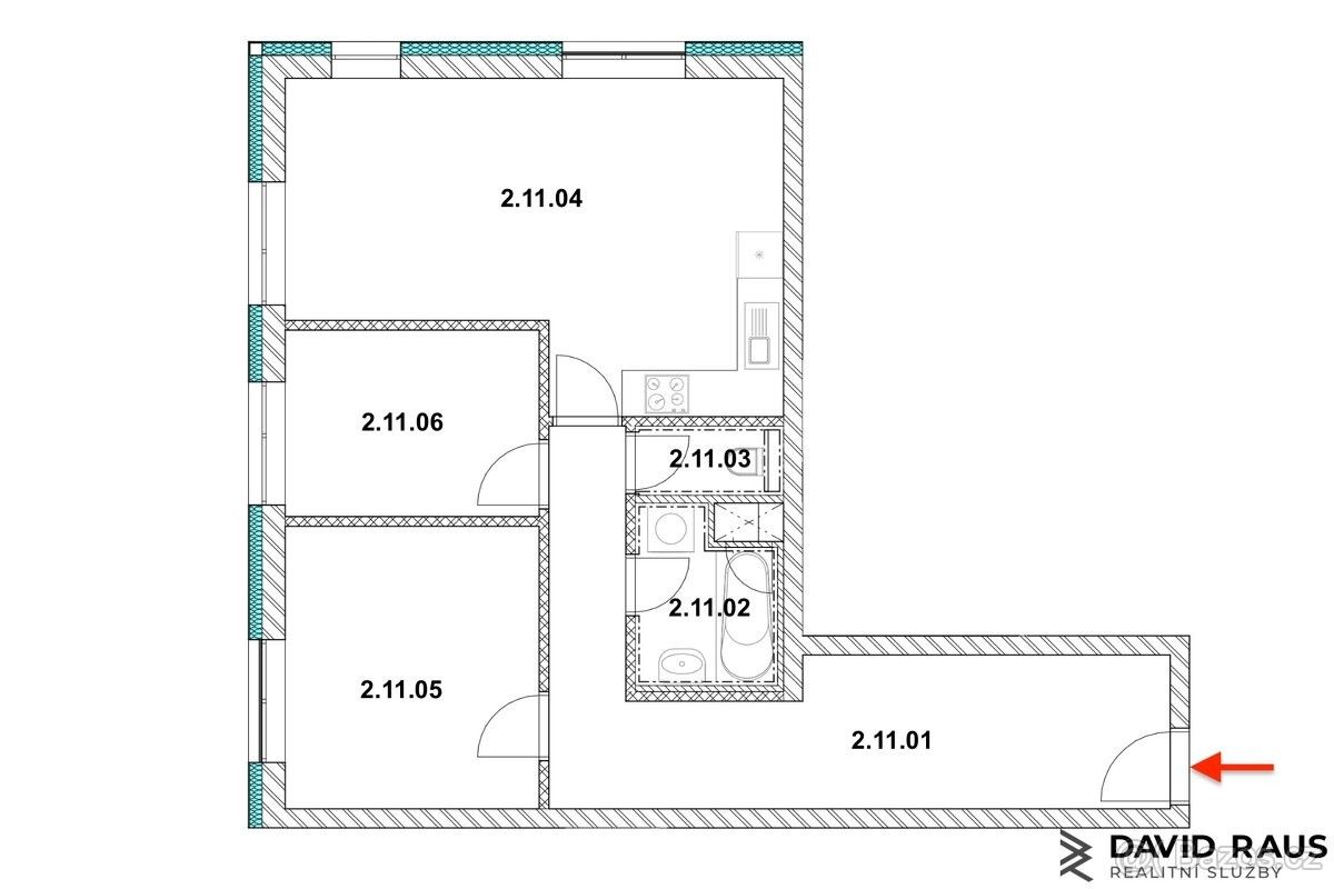 Prodej byt 3+kk - Nové Město na Moravě, 592 31, 67 m²
