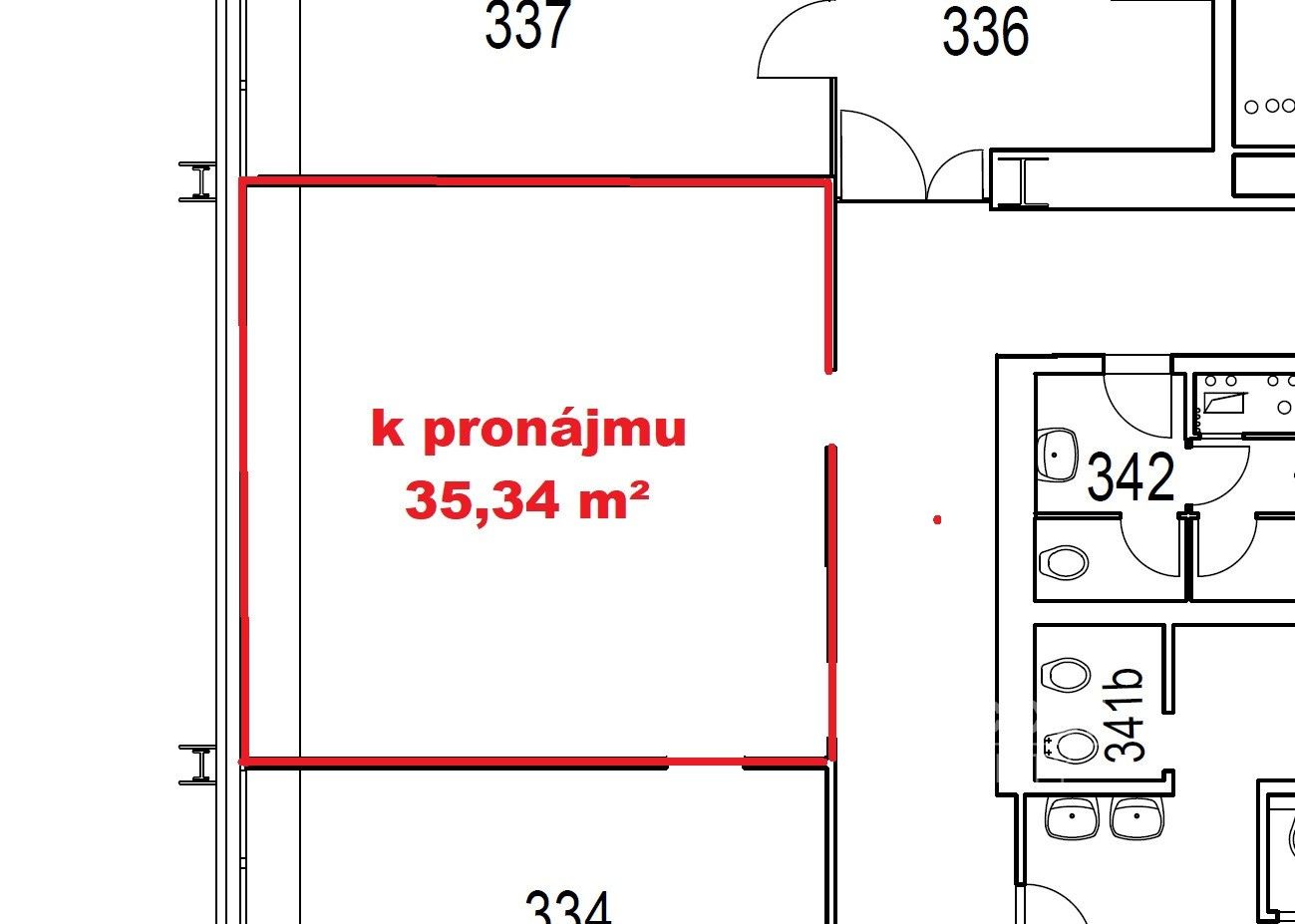 Kancelář · 35 m² · Sokolovská, Praha - 3