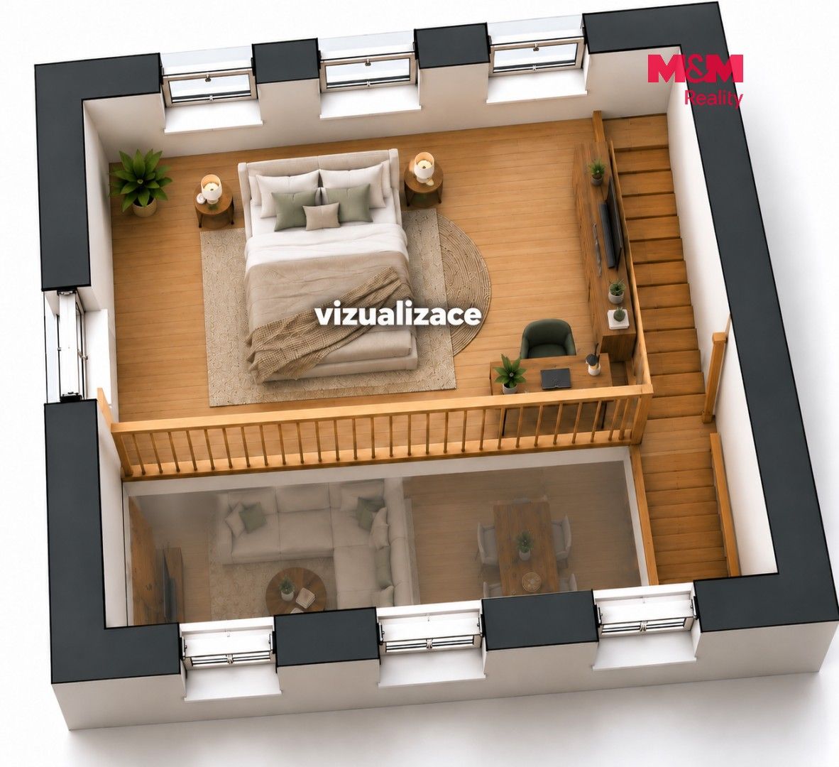 Byt 2+kk · 54 m² · Bezdědice, Hostomice - 3