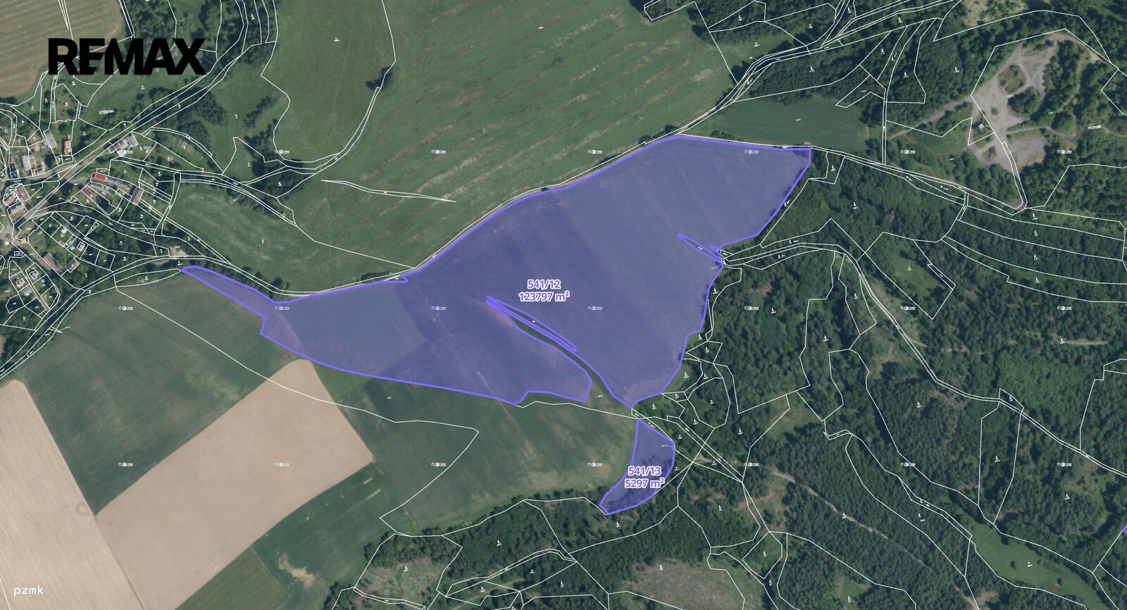Zemědělské pozemky, Planá, 290 475 m² - 2