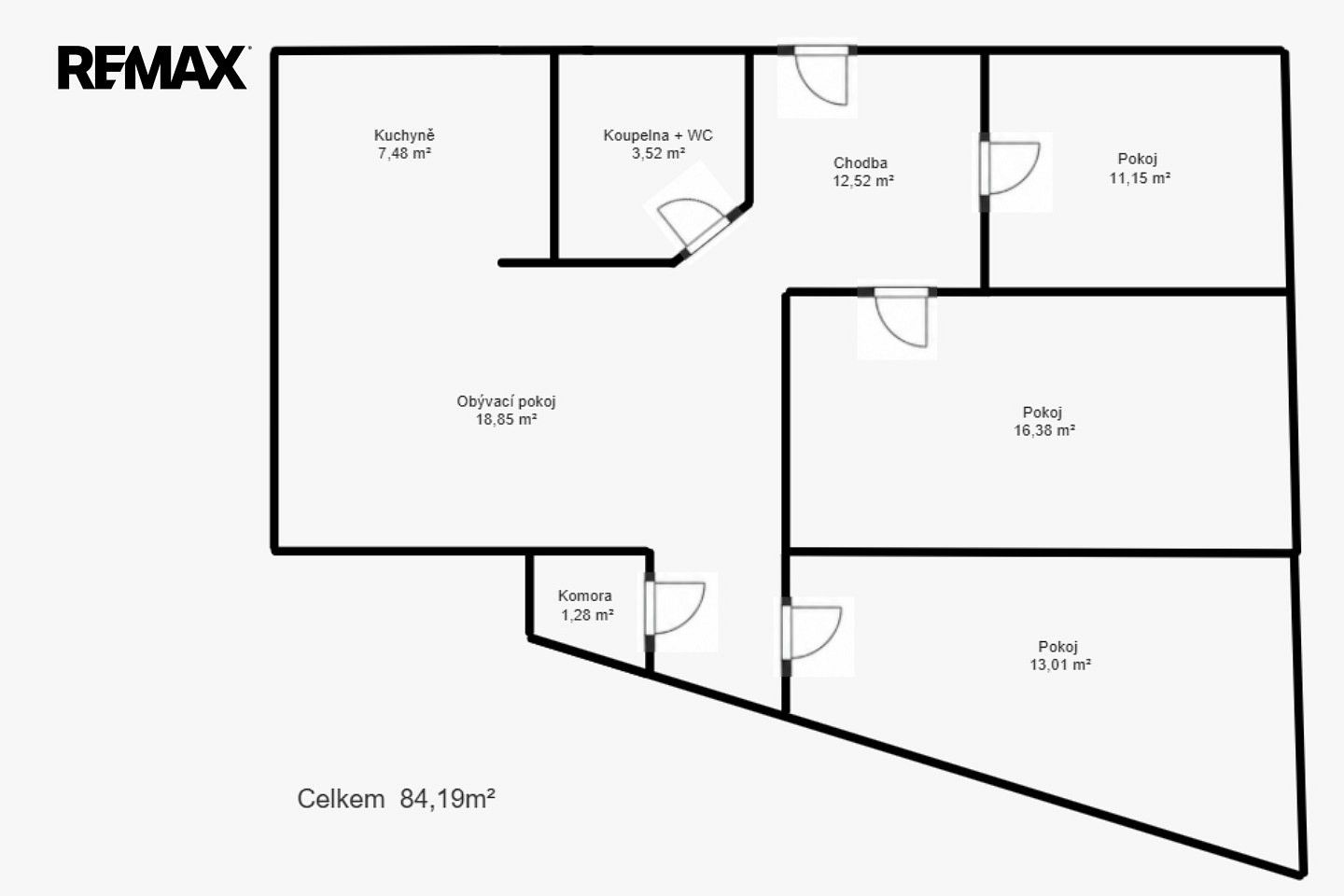 Byt 4+1 · 84 m² · Javorová, Most - 3