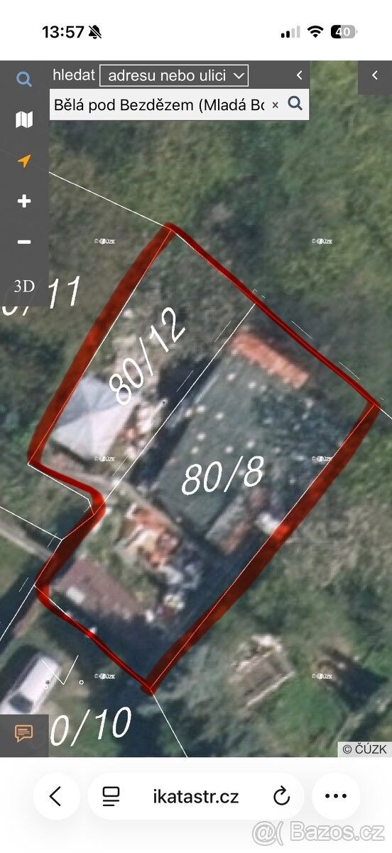 Prodej pozemek pro bydlení - Bělá pod Bezdězem, 294 21