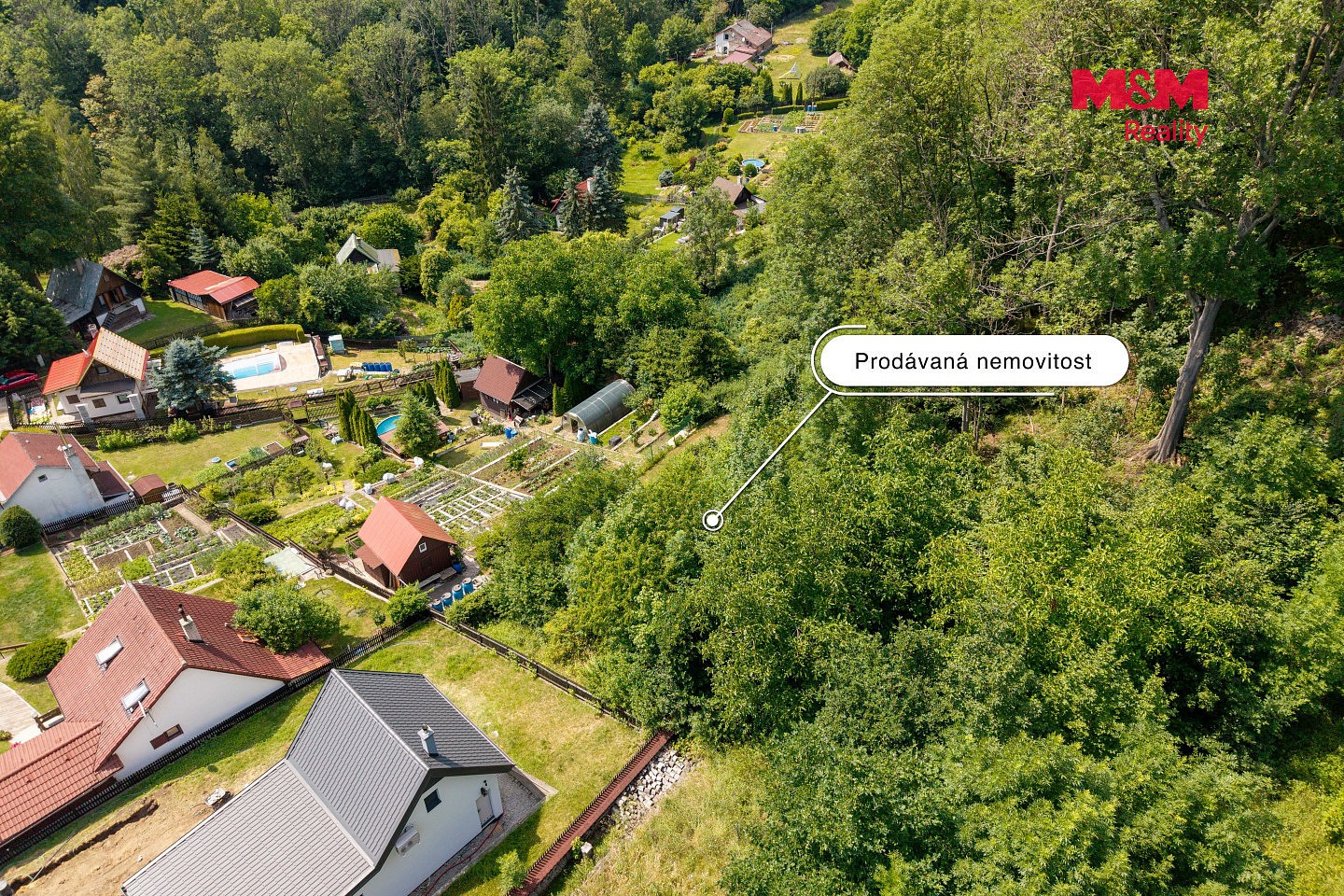 Prodej zahrada - Ryjice, okres Ústí nad Labem - 5