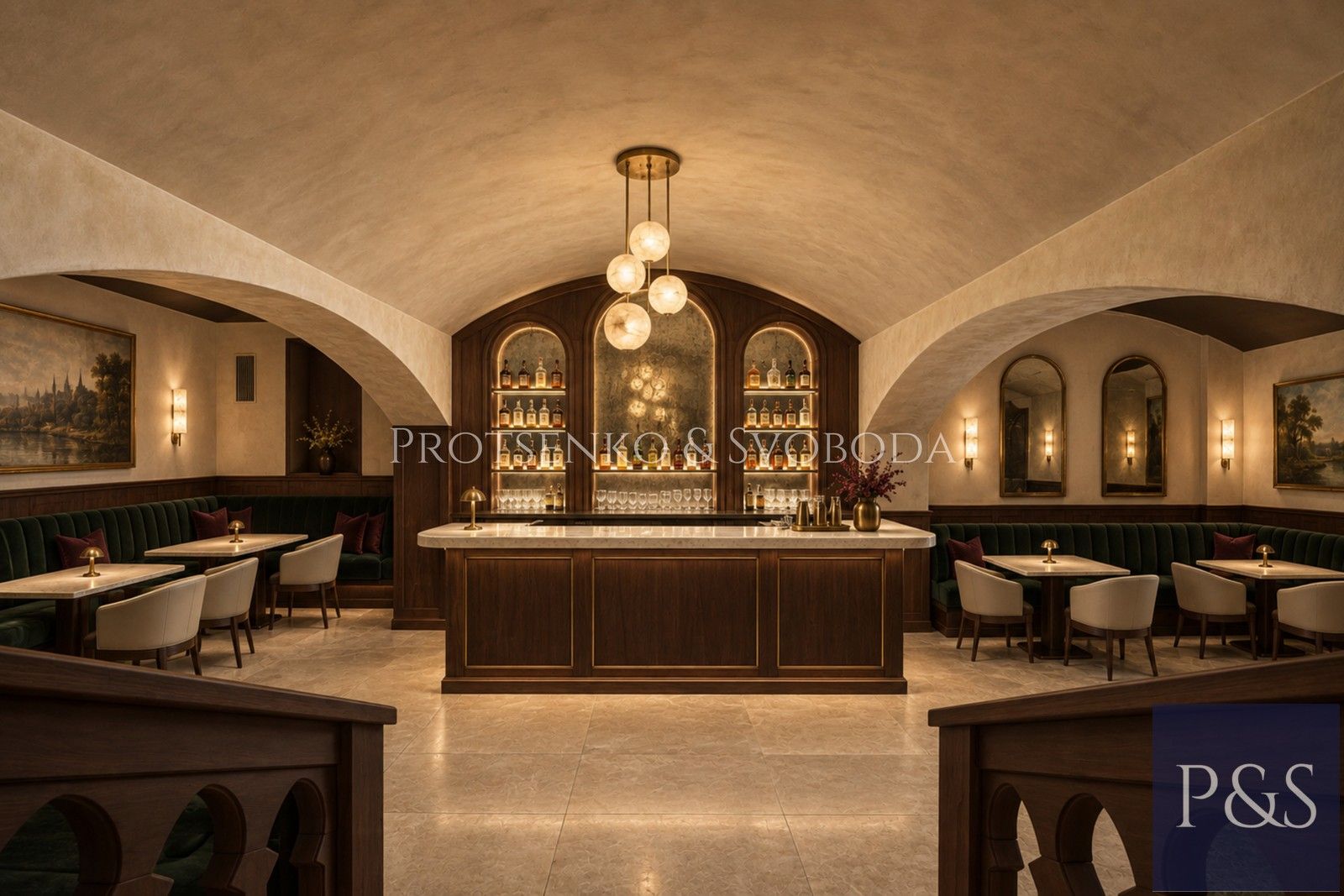 Restaurace, 593 m²