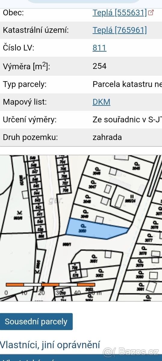 Prodej zahrada - Teplá, 364 61