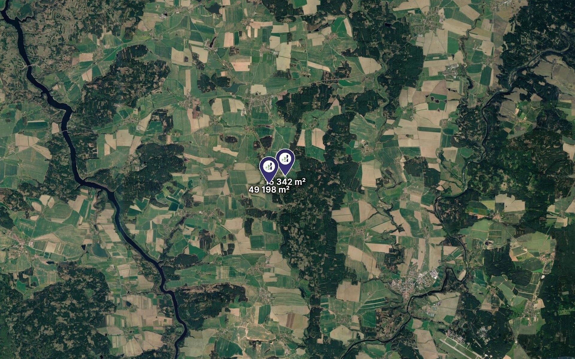 Zemědělské pozemky, Borovany, 64 540 m² - 2