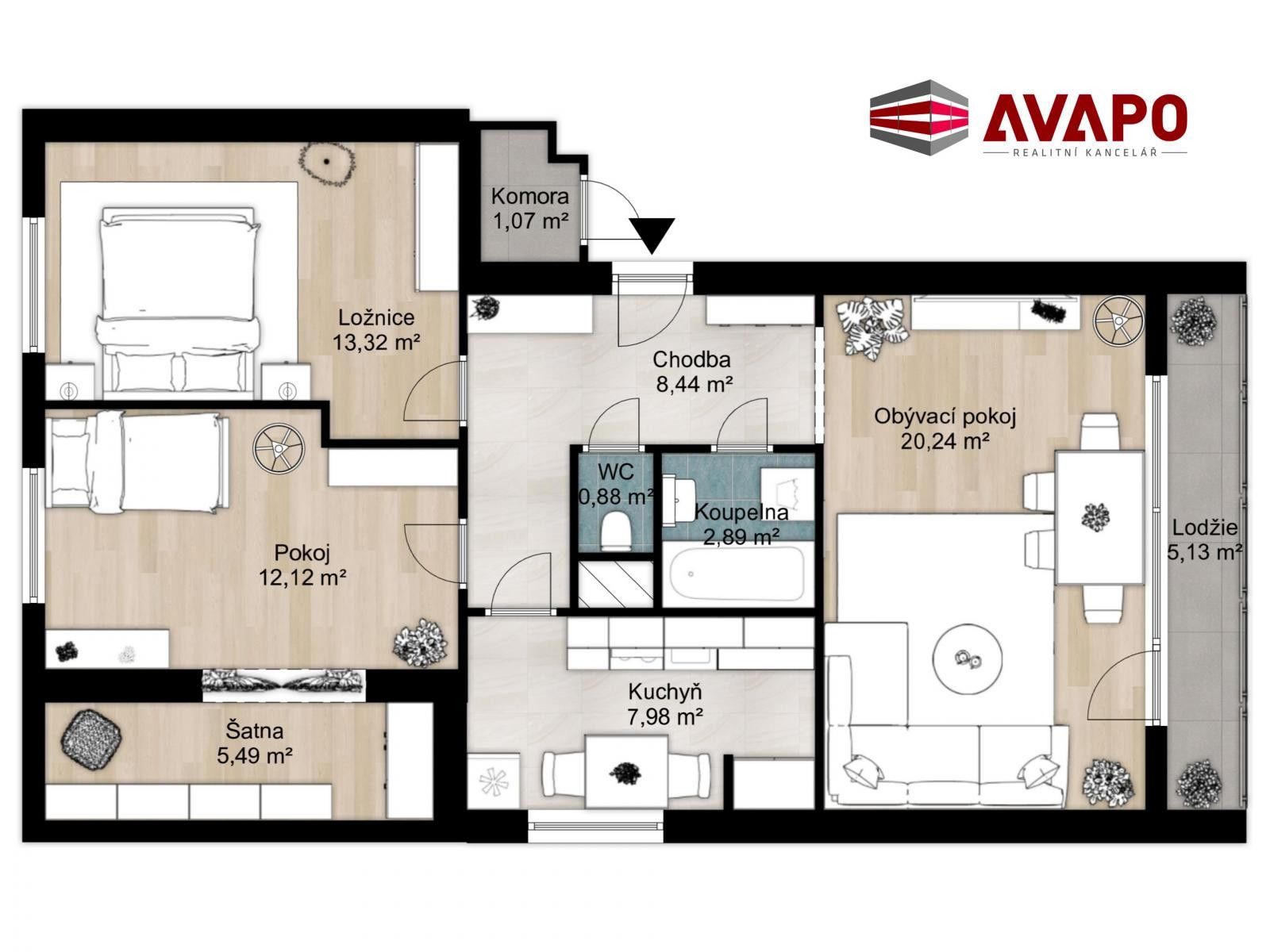 3+1, Nádražní, Hradec nad Moravicí, 71 m² - 2