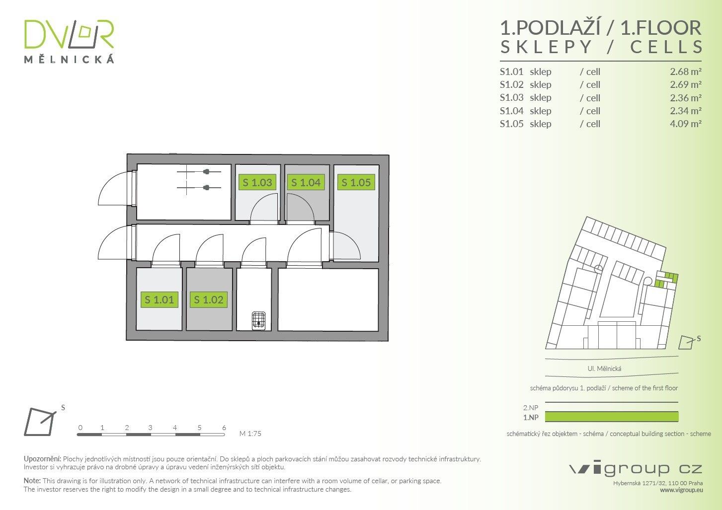 Prodej byt 3+kk - Mělnická, Brandýs nad Labem-Stará Boleslav, 63 m²