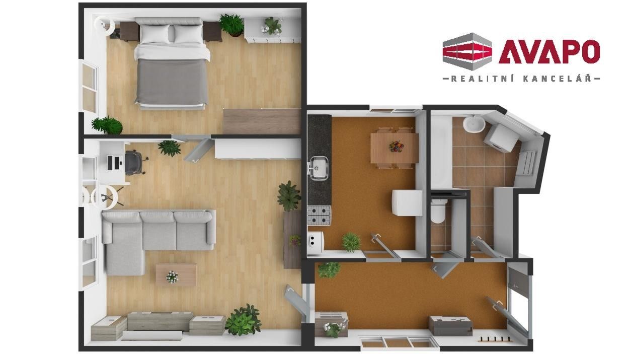 Pronájem byt 2+1 - Na Valech, Opava, 60 m²